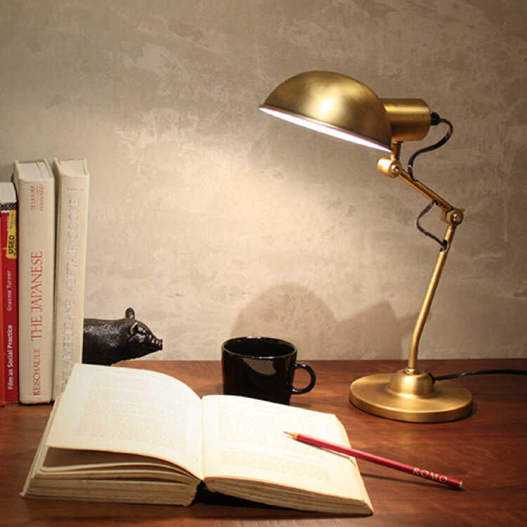 アンティークランプ真鍮風卓上