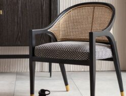 ミュージックホール グレー アームチェア | インテリアショップデザイン