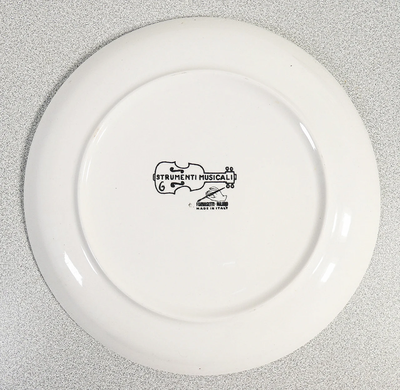 6 Piatti Strumenti Musicali di Piero Fornasetti, anni '50 | intOndo