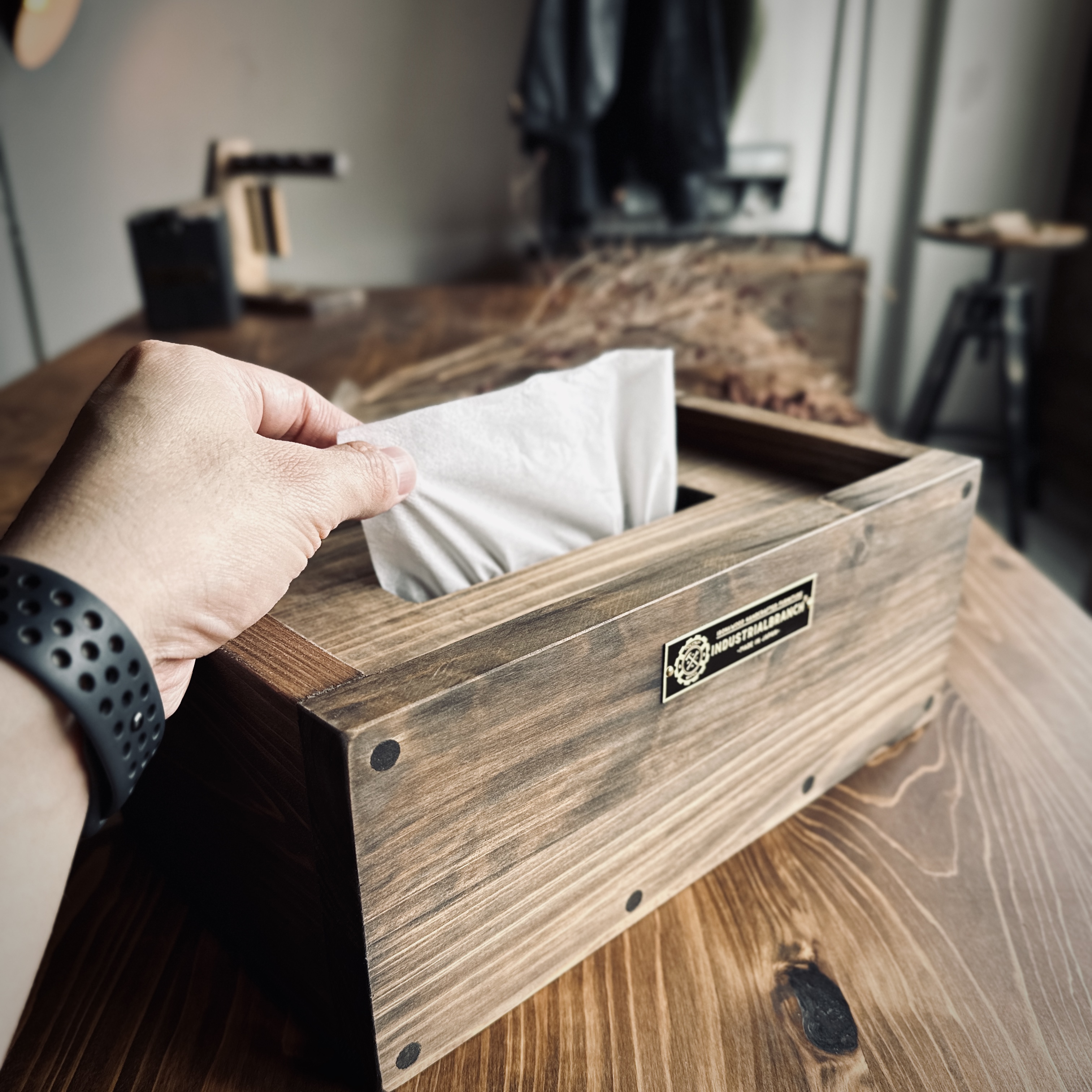 DOWEL VINTAGE WOOD TISSUE CASE / 大阪・堀江・家具屋・ヴィンテージ