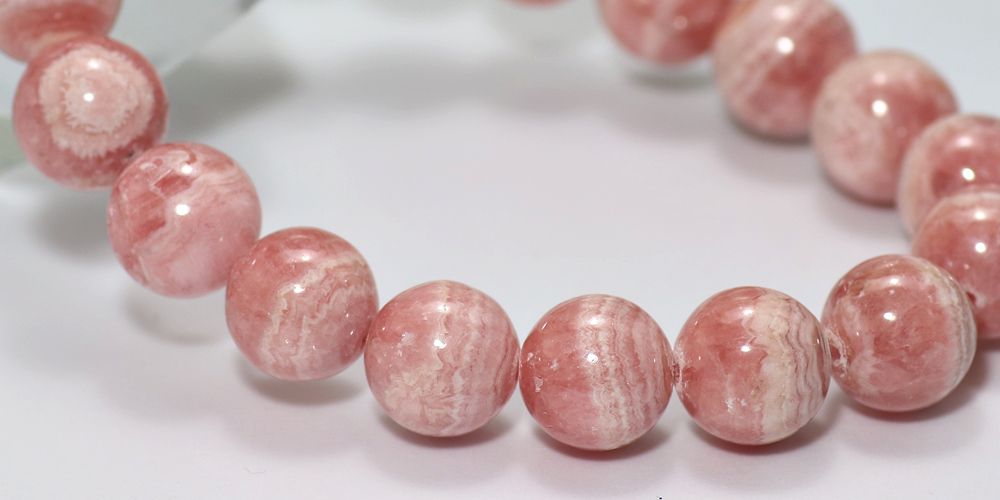 ピンクインカローズブレスレット（約11.5mm玉） - 埼玉県吉川市の