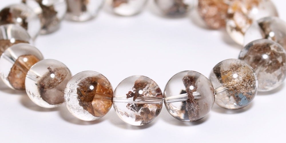 トップクォリティ]ガーデンファントムクォーツブレスレット/幻影水晶