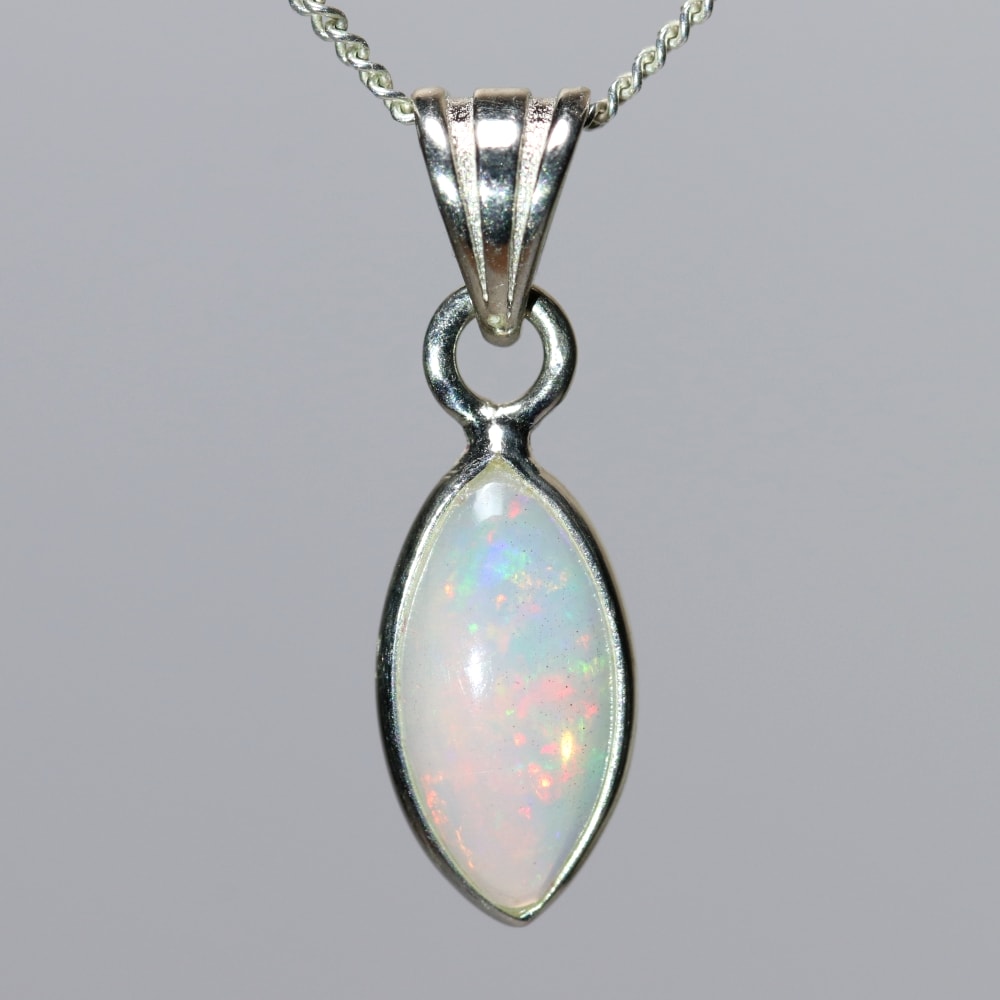 エチオピアオパールペンダントトップ（シルバー925・マーキス） - 埼玉