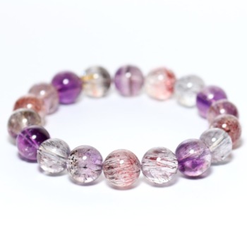 特別価格/高品質]ミックススーパーセブンブレスレット（約11.5mm玉