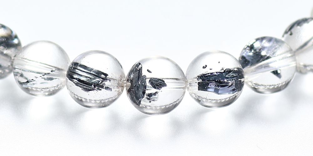 高品質]スティブナイトインクォーツブレスレット（約8mm玉） - 埼玉県