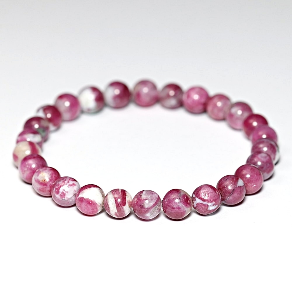高品質]アフリカ産ルビーシリカブレスレット/ルビーインクォーツ（約