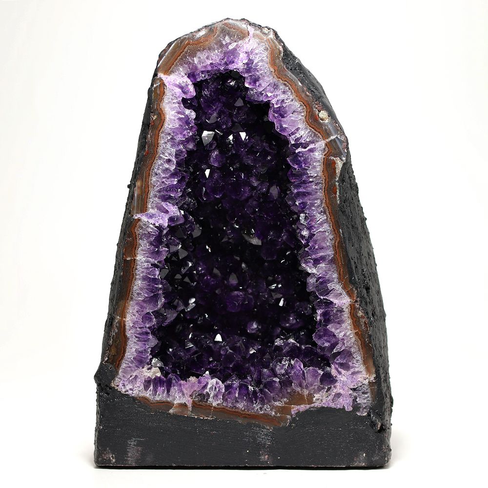 アメジストドーム 置物 木製台座付き アメジストドーム 置物