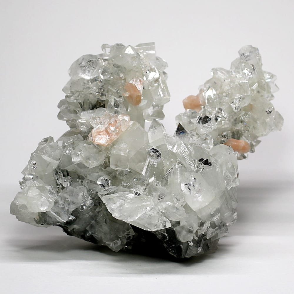 コレクター向】レインボーパイライト 水晶クラスター 共生