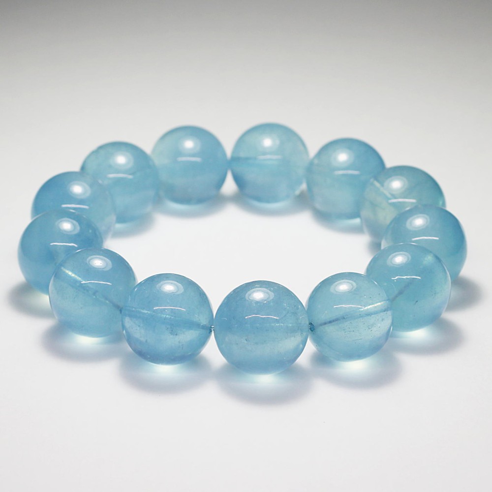 高品質++]アクアマリンブレスレット（希少な約18mm大玉） - 埼玉県吉川