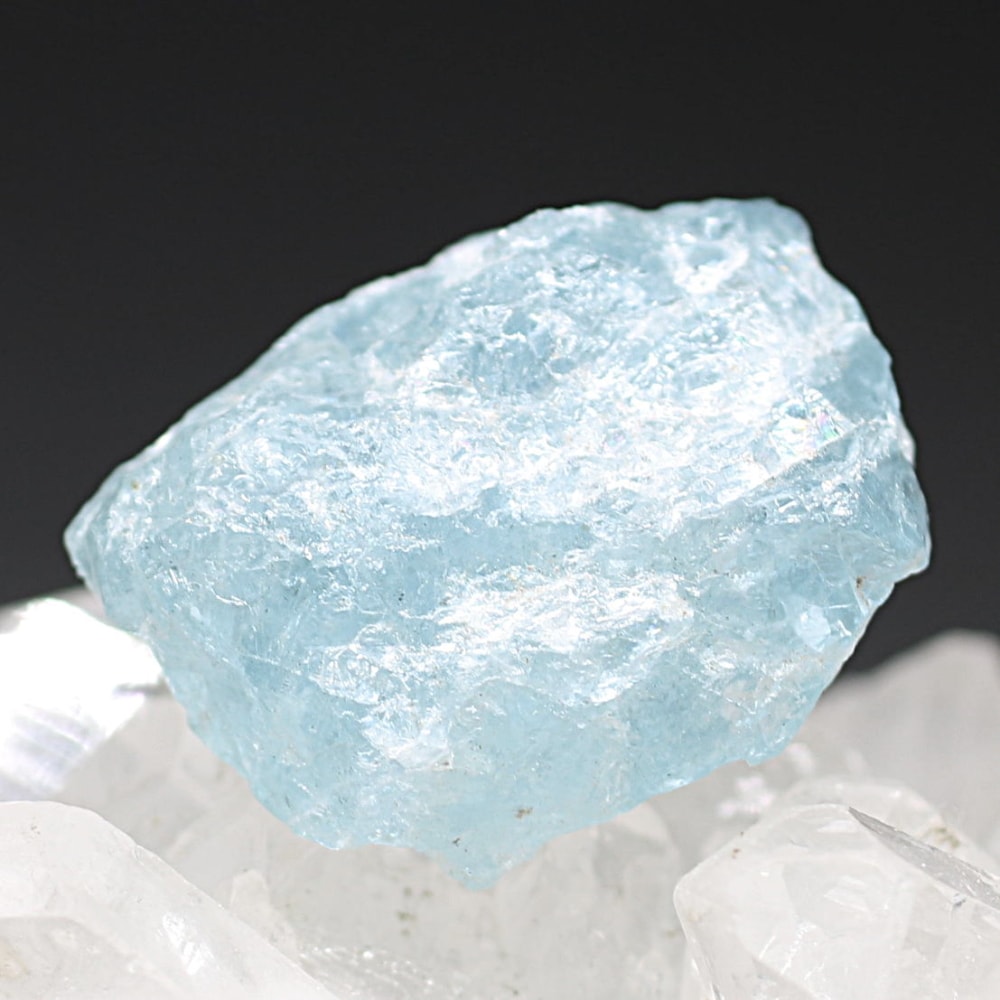 ブラジル産]天然アクアマリン結晶/未加工原石（非加熱無着色・18.5g