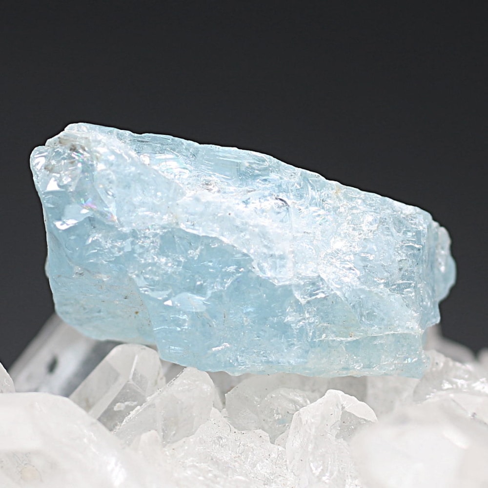 ブラジル産]天然アクアマリン結晶/未加工原石（非加熱無着色・11.8g