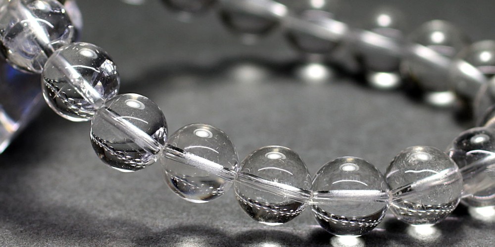 ガネッシュヒマール産]ヒマラヤ水晶ブレスレット（約10mm/手磨き・高