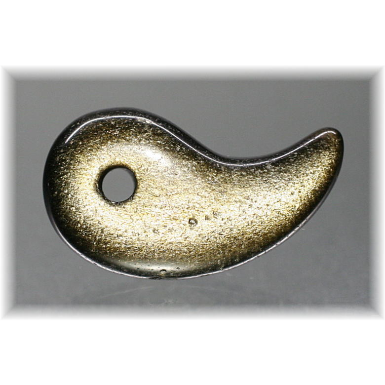 メキシコ産]ゴールデンオブシディアン勾玉（黒曜石） - 埼玉県吉川市の