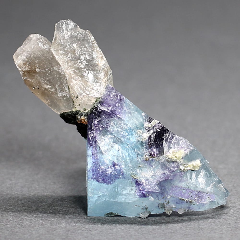 希少共生石！中国/湖南省]瑶崗仙鉱山(ヤオガンシャン)産フローライト