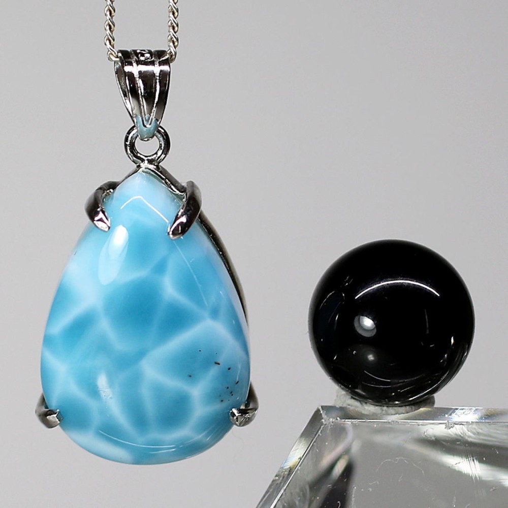 特別価格/高品質]ラリマーペンダントトップ（シルバー925） - 埼玉県