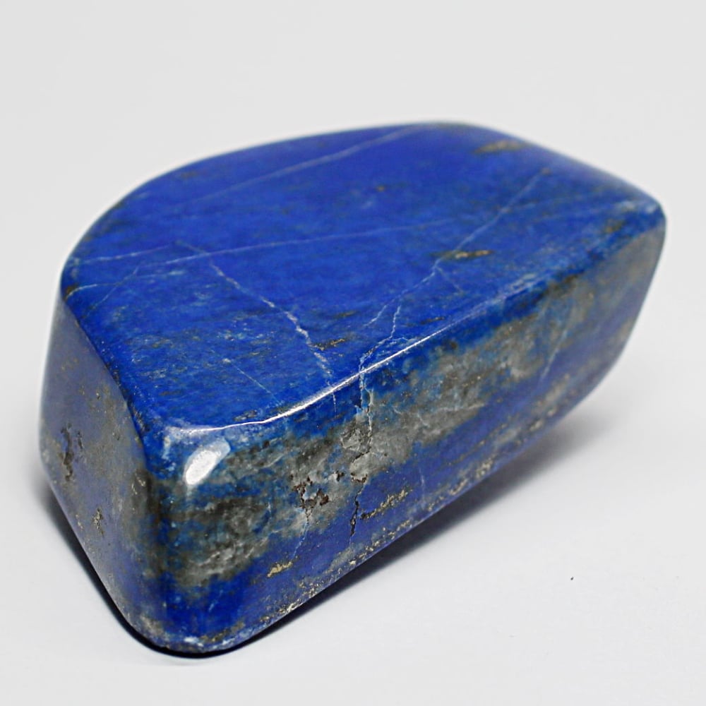 高品質]アフガニスタン産ラピスラズリ磨き原石/フリーフォーム（置物