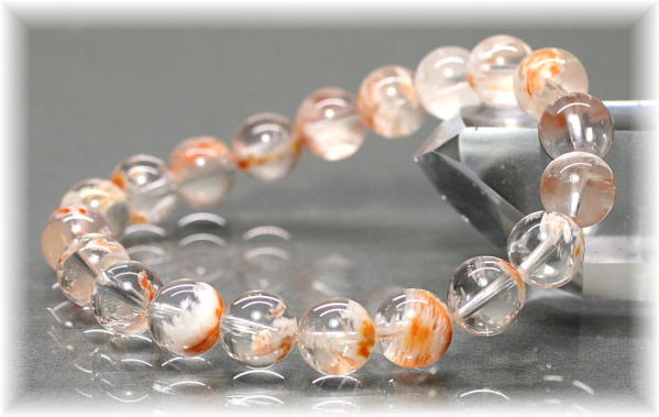 高品質]セリサイトインクォーツブレスレット（約10mm玉） - 埼玉県吉川