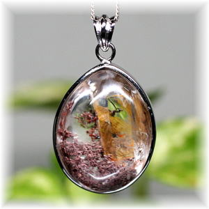 ガーデンクォーツインクォーツSVペンダント（ガーデン水晶） - 埼玉県