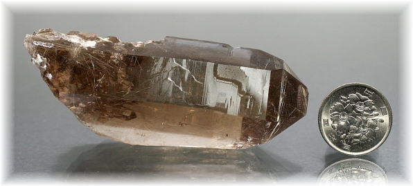 ブラジル産]ルチルクォーツ原石ナチュラルポイント - 埼玉県吉川市の