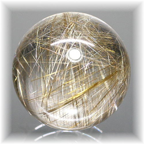 高品質]ゴールドシルバールチルクォーツ丸玉/スフィア - 埼玉県吉川市