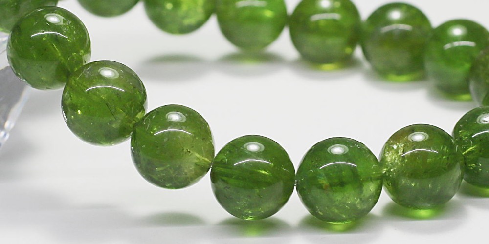 高品質]グリーントルマリンブレスレット（約10.5mm玉） - 埼玉県吉川市