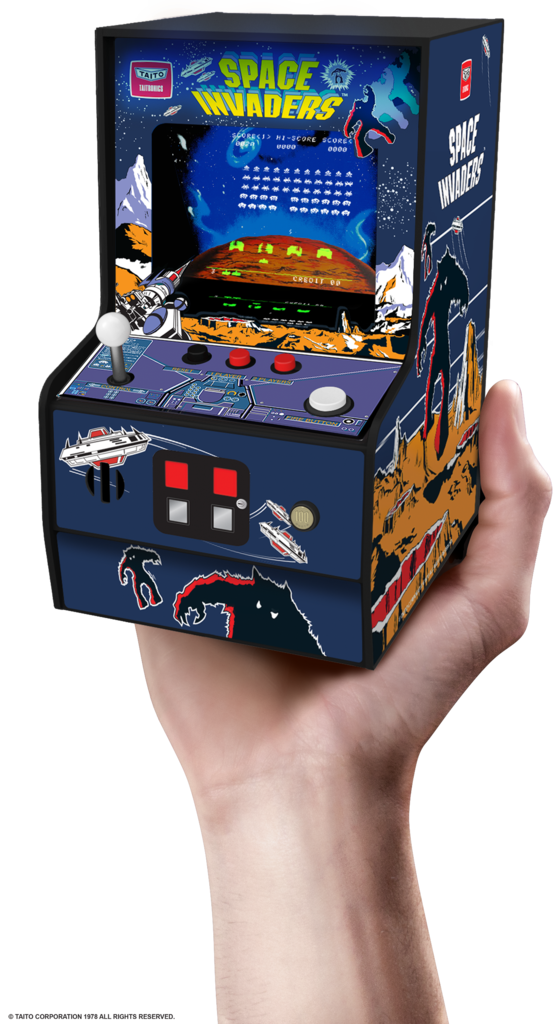 往年の名作「スペースインベーダー」が手のひらサイズで遊び放題︕8月