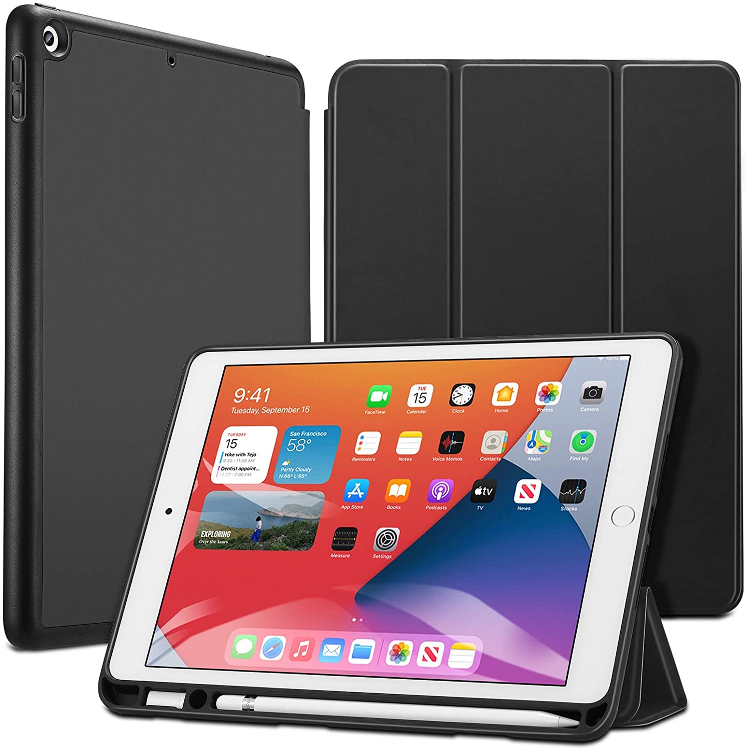 iPad（第8世代）Apple Pencil収納対応の人気のお勧めESRケース・カバー