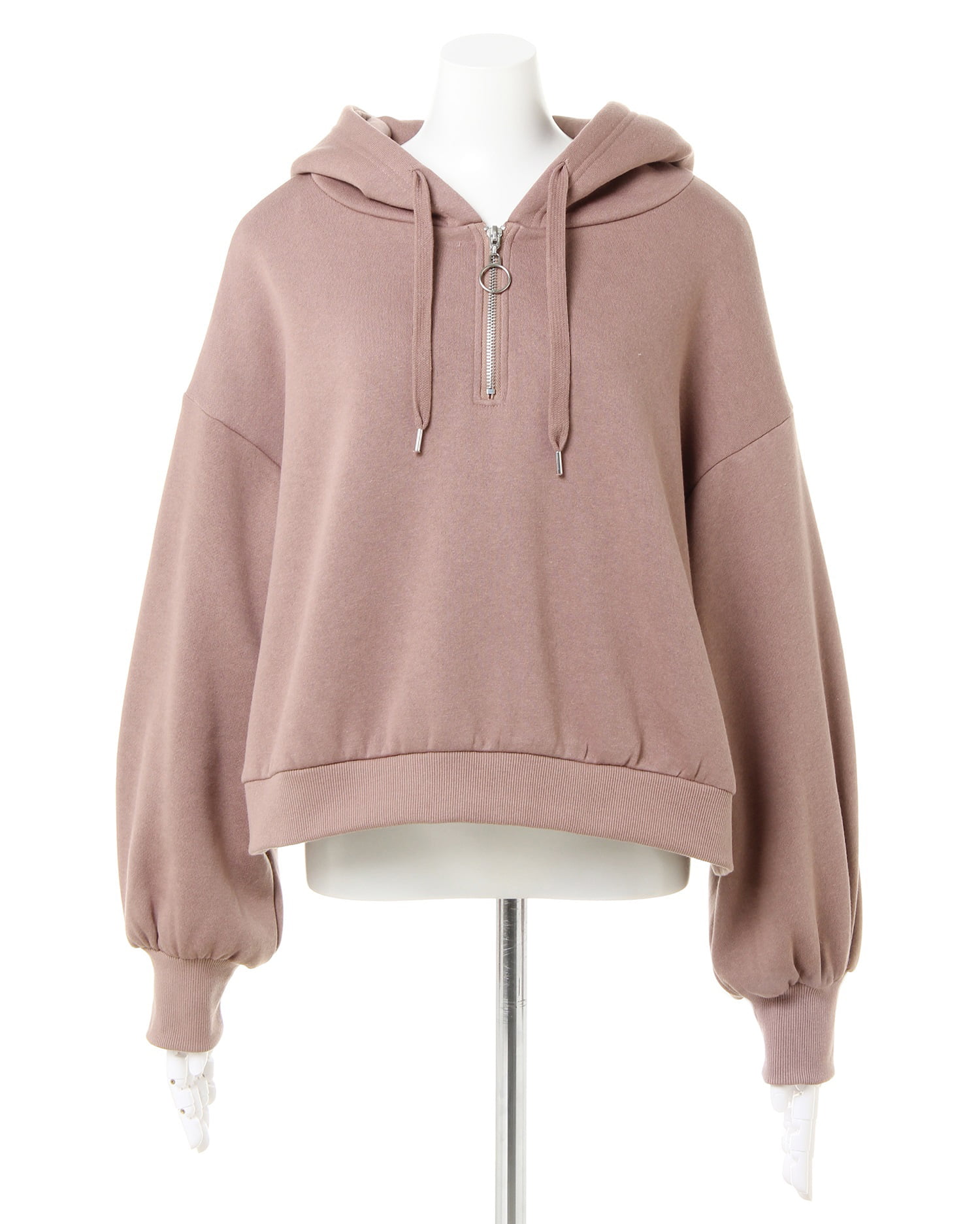 起毛スウェット／ハーフZIPショートパーカー｜INGNI(イング) 公式通販