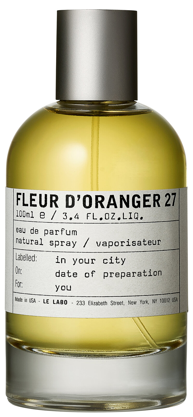 Le Labo Fleur d´Oranger 27 - Eau de Parfum | Ingredients
