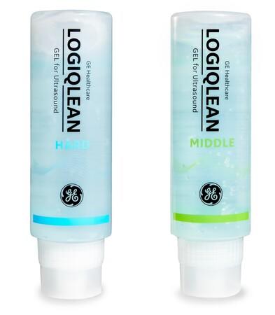 GEヘルスケア，超音波検査用ゲル「LOGIQLEAN」のパッケージ