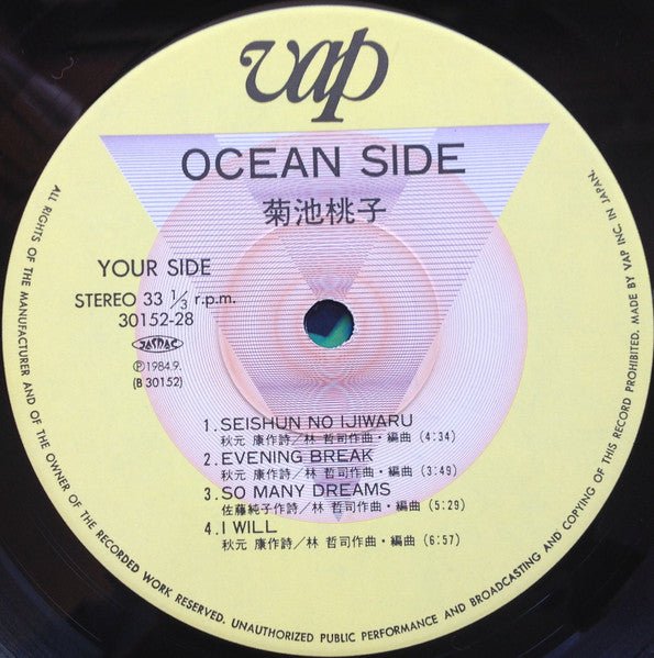 Momoko Kikuchi - Ocean Side (Japan Import) – Inner Ocean Records