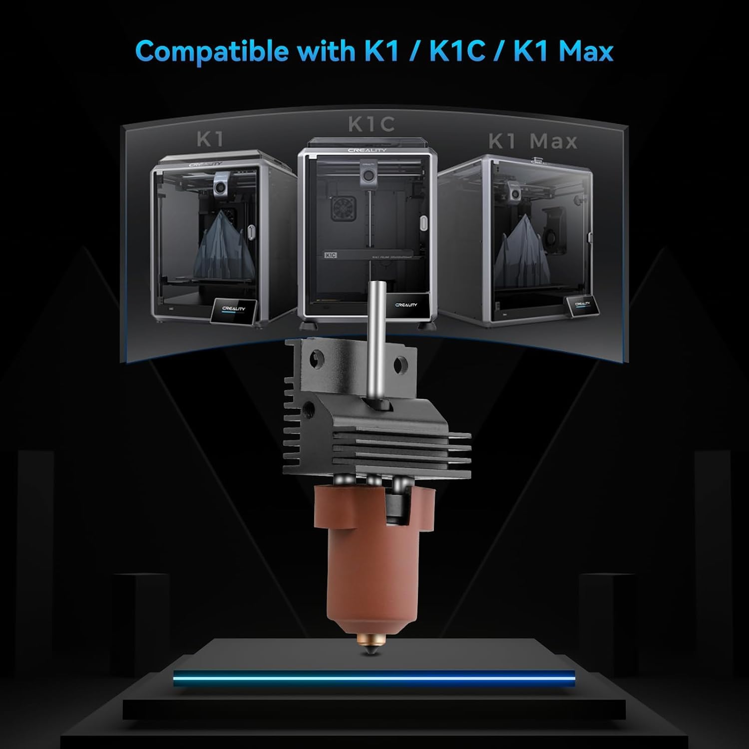 Creality K1 Ceramic Hotend Upgrade Kit | Quick Swap Nozzle for K1