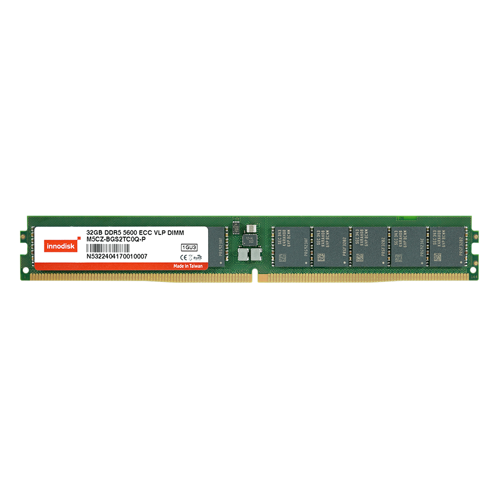 DDR5 Wide Temp. ECC UDIMM VLP | Very Low Profile DRAM - Innodisk