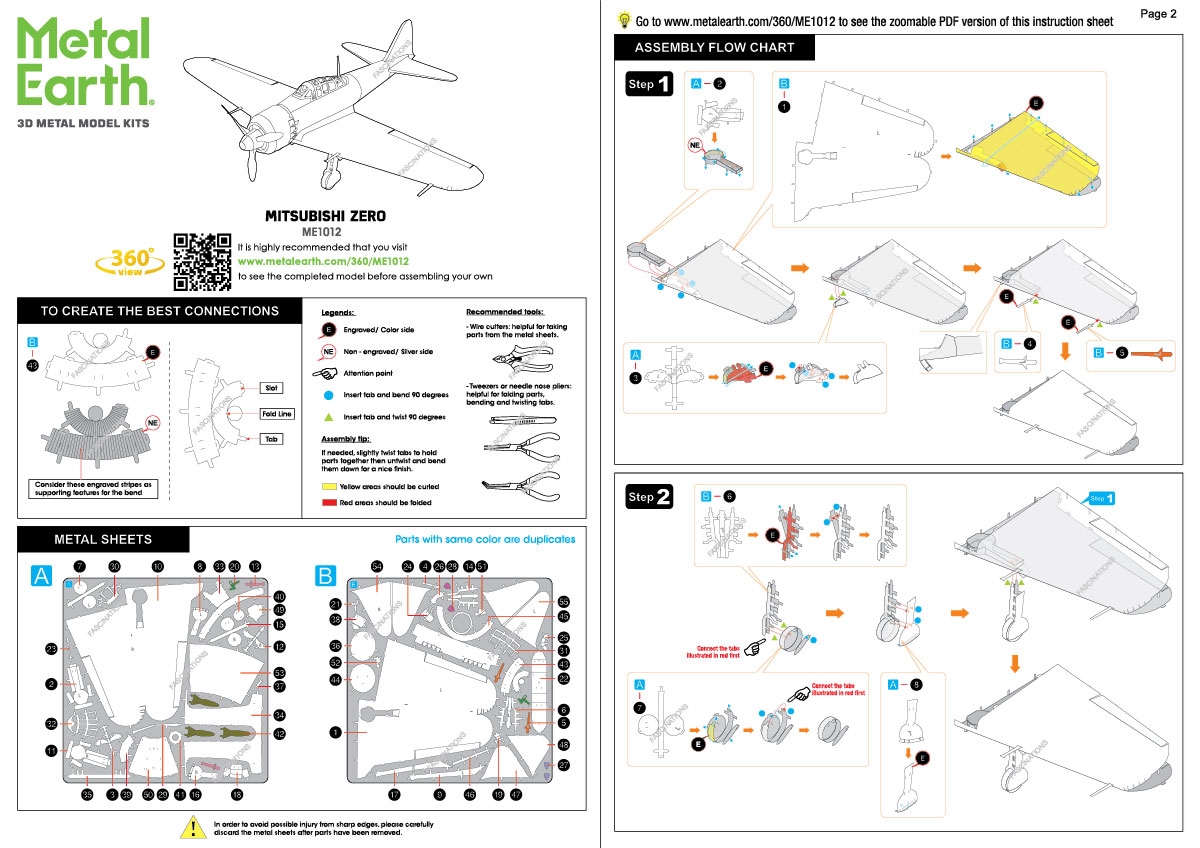 Mitsubishi Zero Metal Earth - Innovatoys