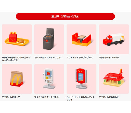 これ大人も欲しくなるやつ！ポテトフライヤー、ハンバーガーなど全18種