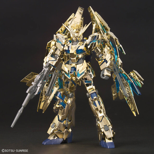 約2万円の「HG フェネクス（ゴールド/シルバーメッキ仕様セット）」が