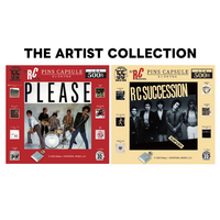 アーティストのアルバムジャケットやロゴをデザインしたピンズカプセル