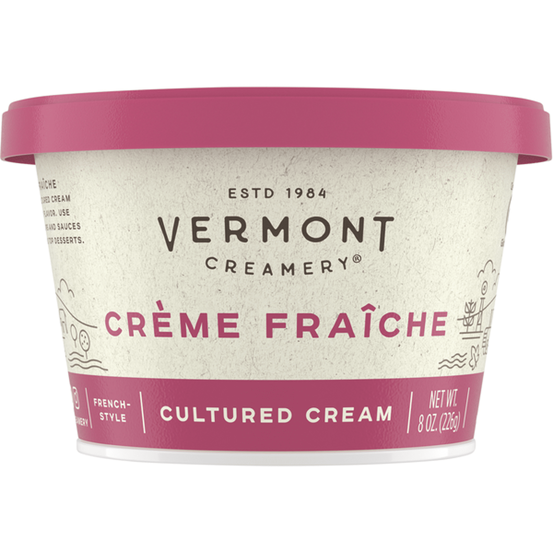 Vermont Creamery Cultured Cream, Creme Fraiche, French-Style