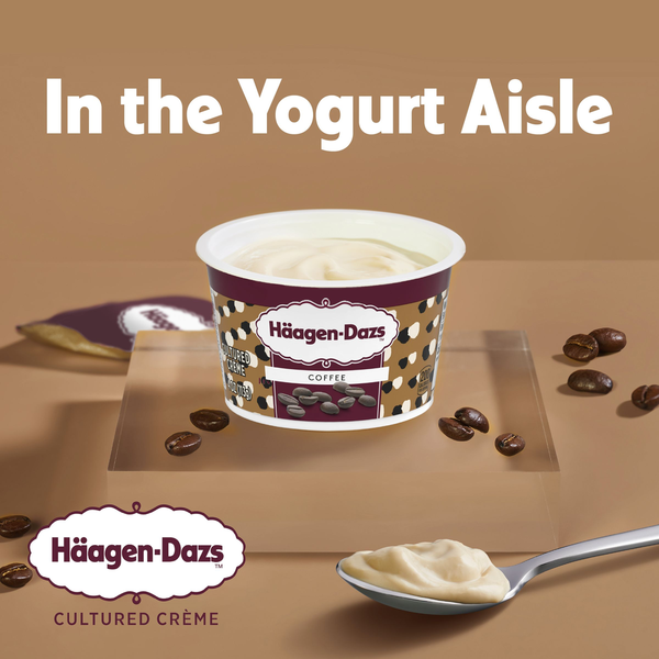 Haagen-Dazs Cultured Cream Coffee Yogurt Style Snack Same-Day