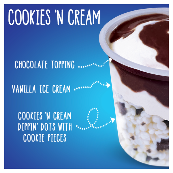 Dippin' Dots Ice Cream Sundaes, Cookies 'N Cream Same-Day Delivery