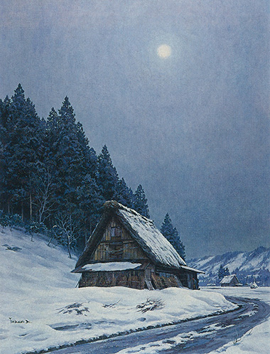 一枚の繪 －～郷愁の茅葺き民家を描く～金子東日和 油絵展