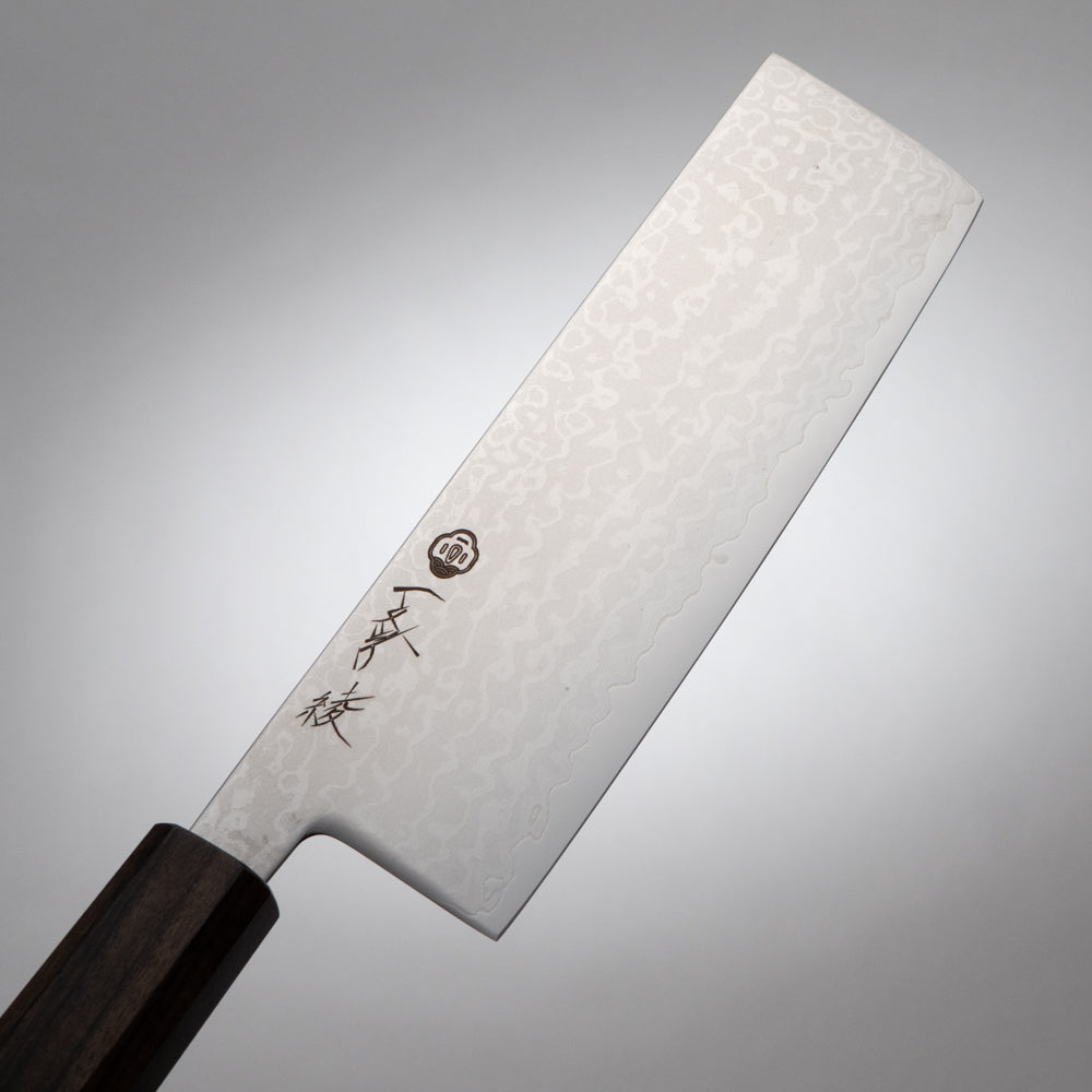 一文字 綾 VG10 ダマスカス 菜切包丁 灰檀柄 – 堺一文字光秀