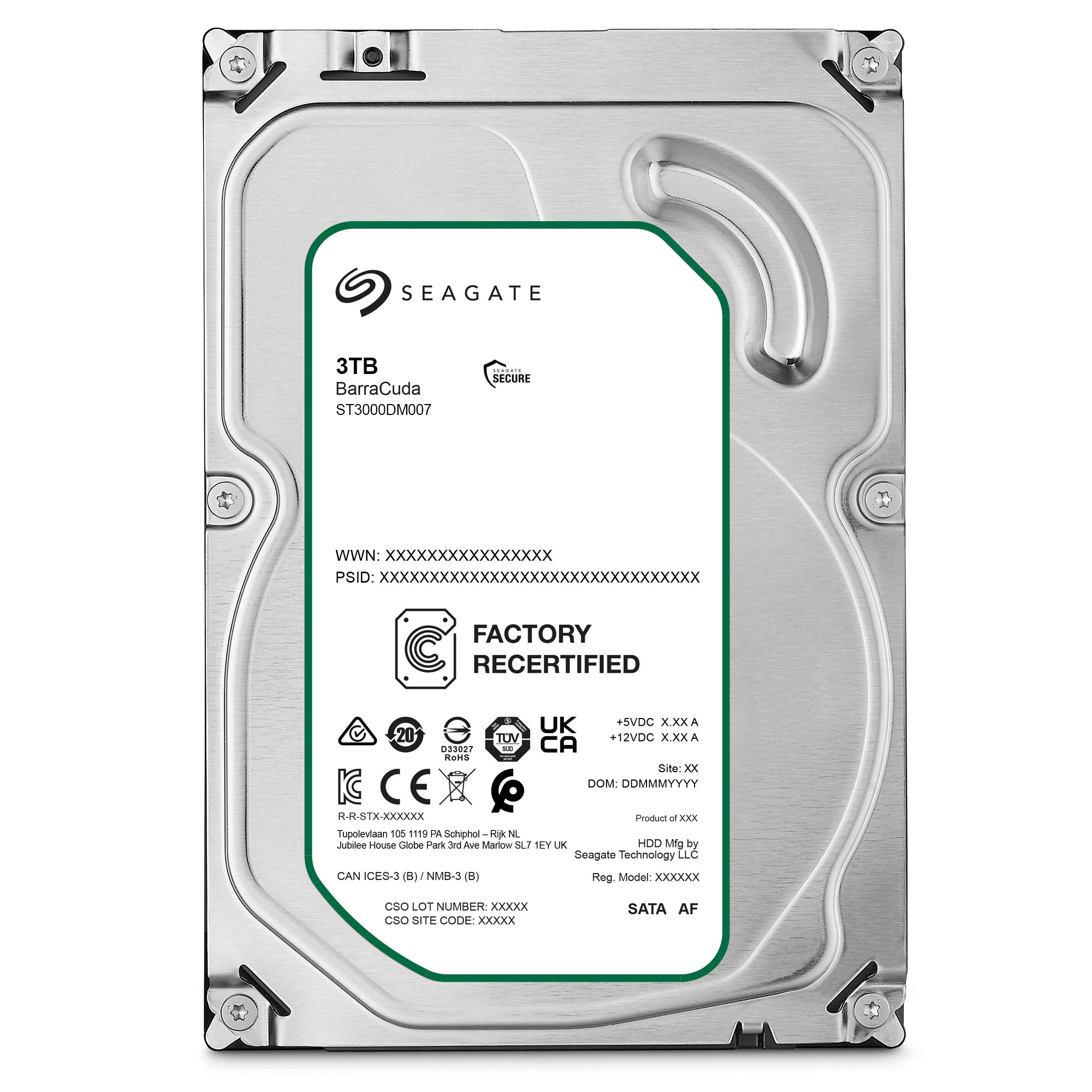 Seagate Barracuda ST3000DM007 整備済み 3TB HDD｜3.5インチ