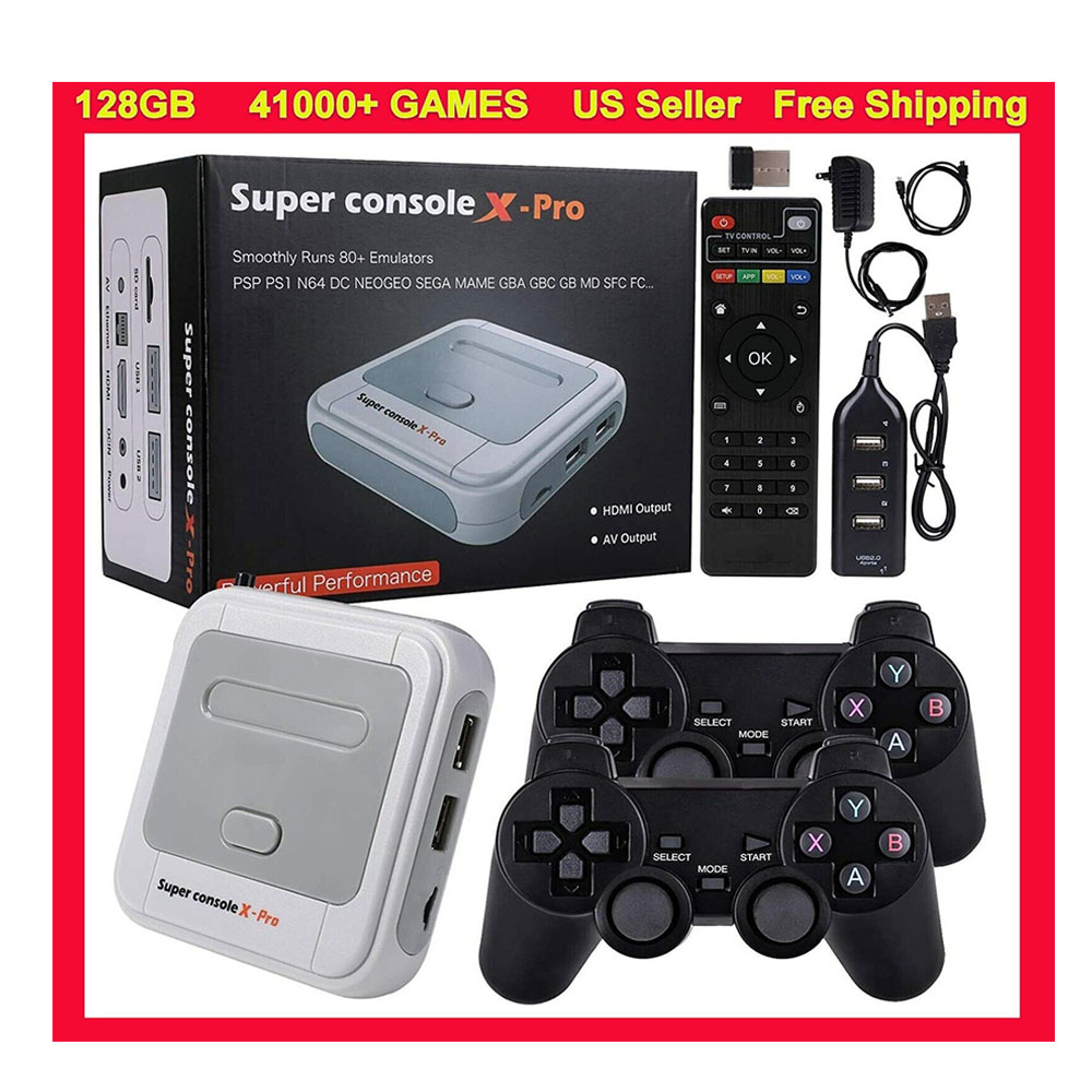 Super Console X PRO 128GB 4K HD WIFI Portable Retro Mini TV Video