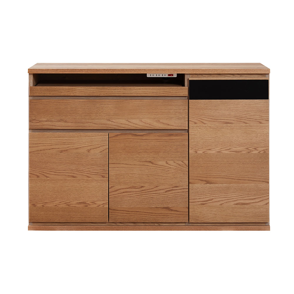 コーナーテレビボード 「ノーク2」幅89cm 木扉の位置 向かって右側 全2