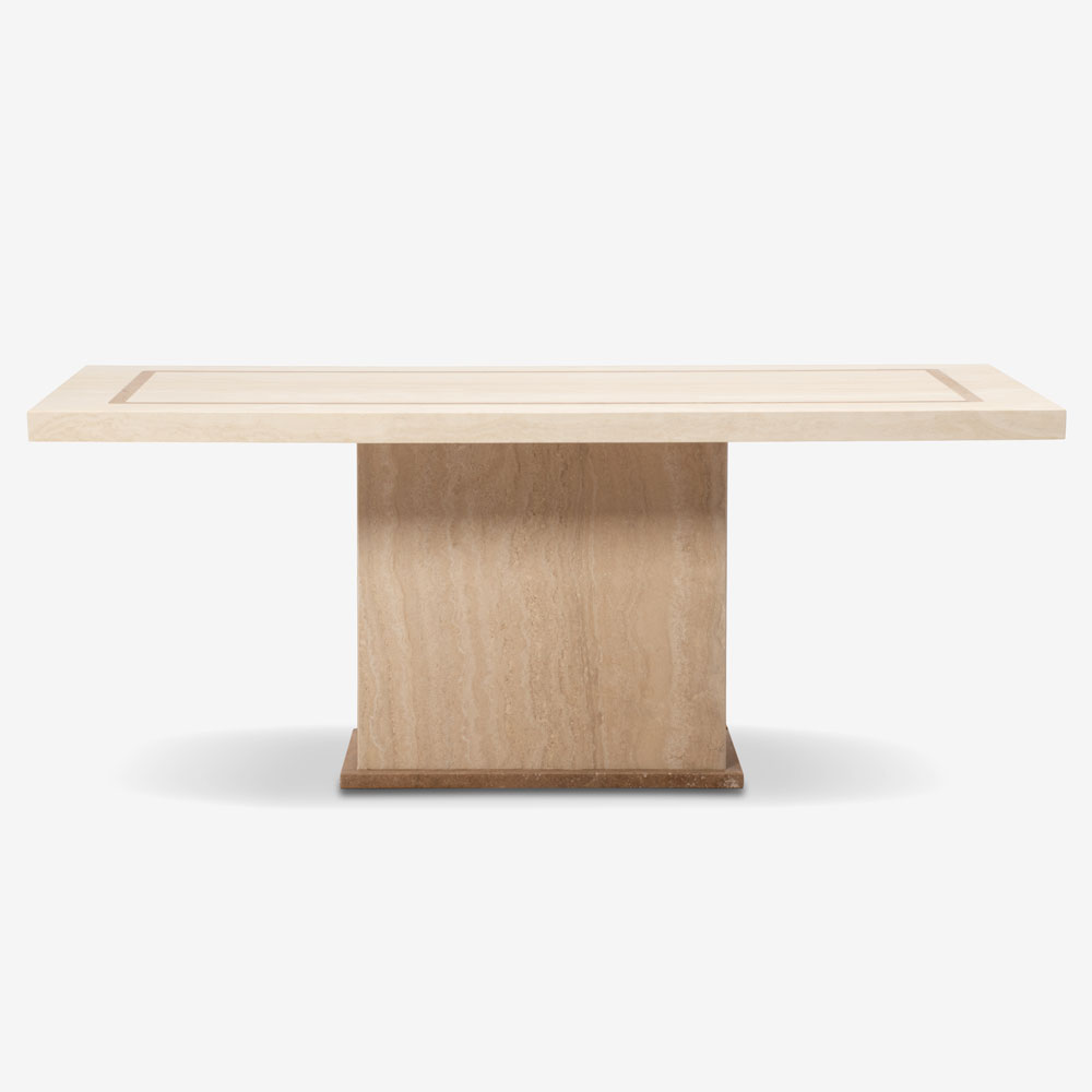 ダイニングテーブル「IM5450」幅200cm 天然石 トラバーチン | 【公式