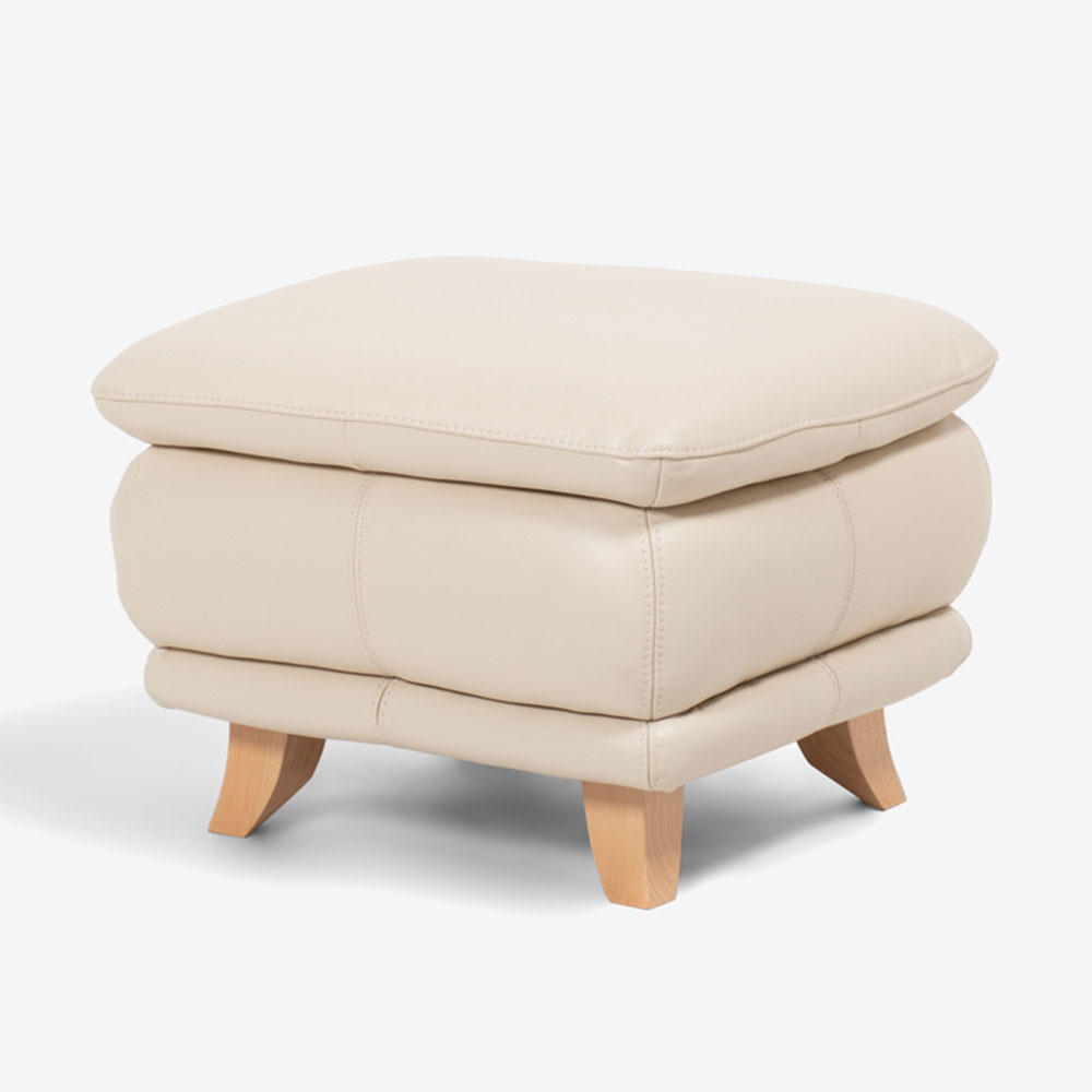 オットマン「オースチンKD」革#J/S-862C ビスク色 脚部全6種類