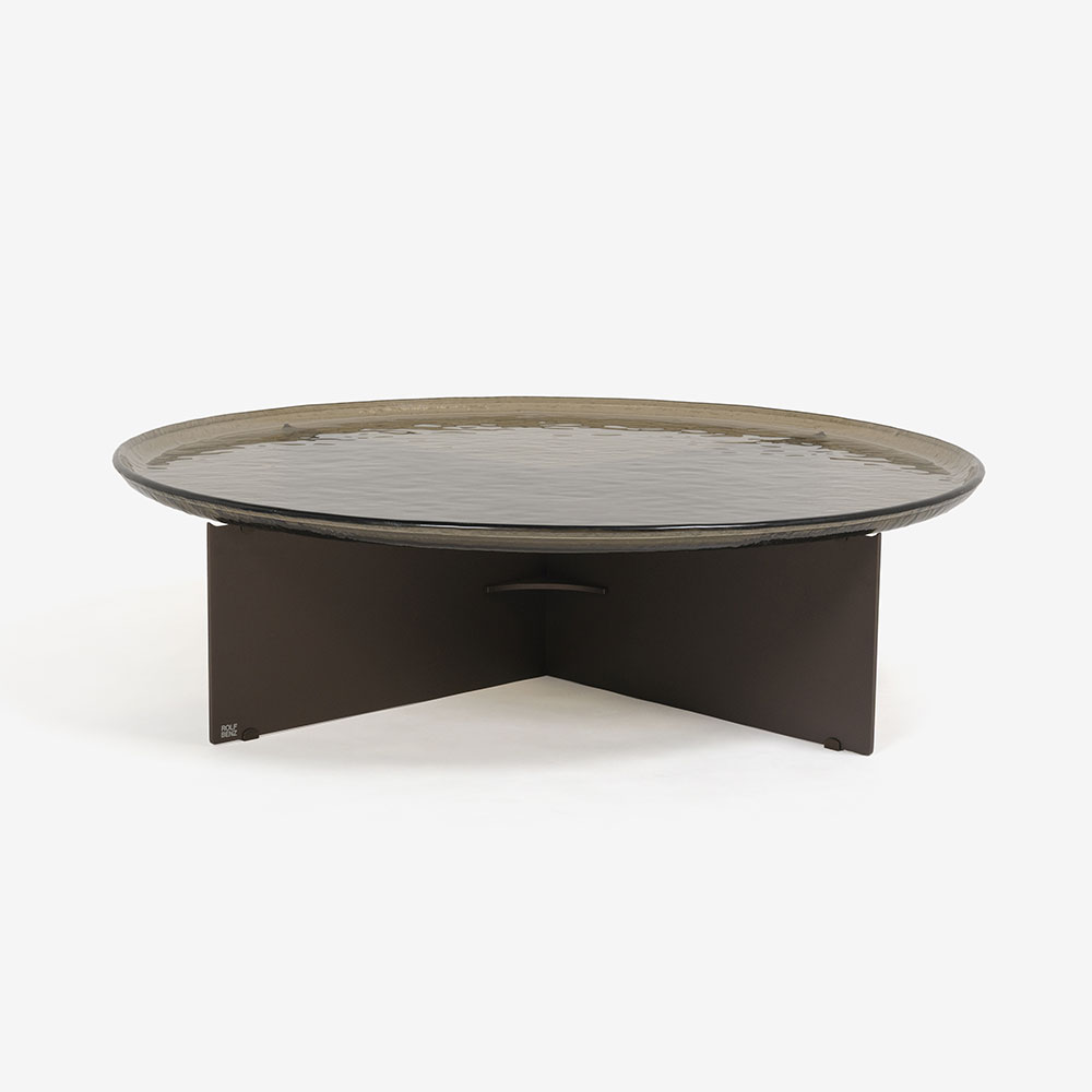 ROLF BENZ（ロルフベンツ）サイドテーブル「970-212」直径60cm ガラス