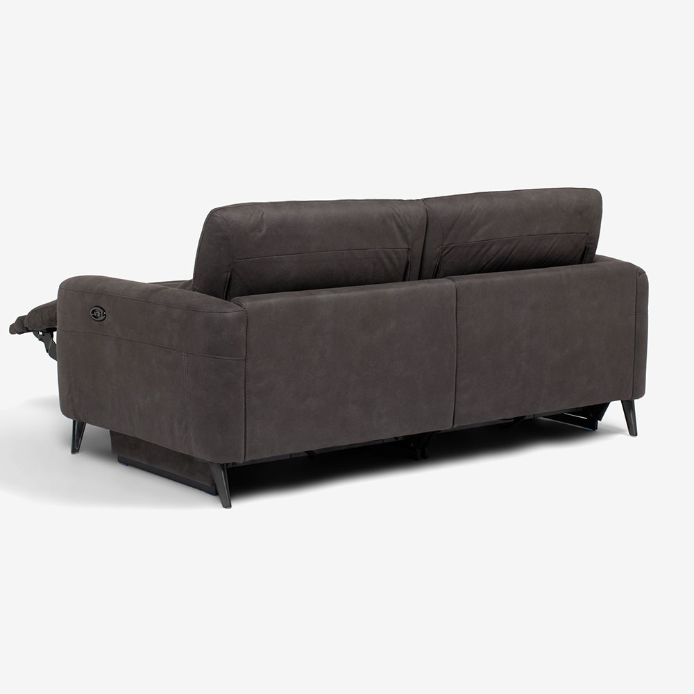 電動リクライニング ソファ「サントル」幅194cm 布グレー GRY＃B-16