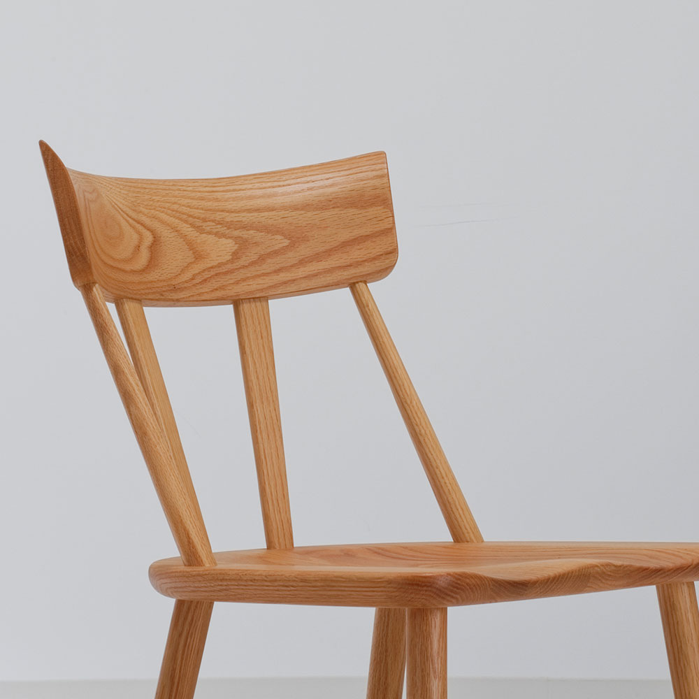 ダイニングチェア「シン2 SLC-204 NA」板座 レッドオーク材 | 【公式